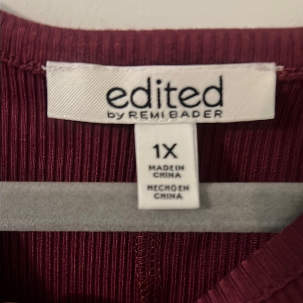 Edited by Remi Bader Burgundy Maxi Dress burgundy dress - Picture 6 of 7